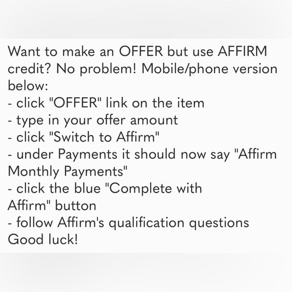 COPY - Buy now Pay Later with Affirm - Picture 5 of 5
